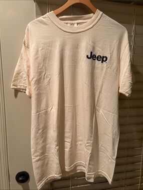 Jeep Cream Short Sleeve Logo Tee